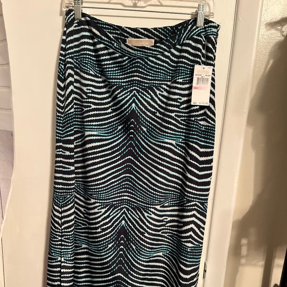 NWT MICHAEL KORS LINED LONG SKIRT SZ 10